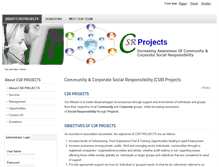 Tablet Screenshot of csrprojects.org